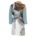 Drawing Jack Russell Terrier Print Men's Bathrobe