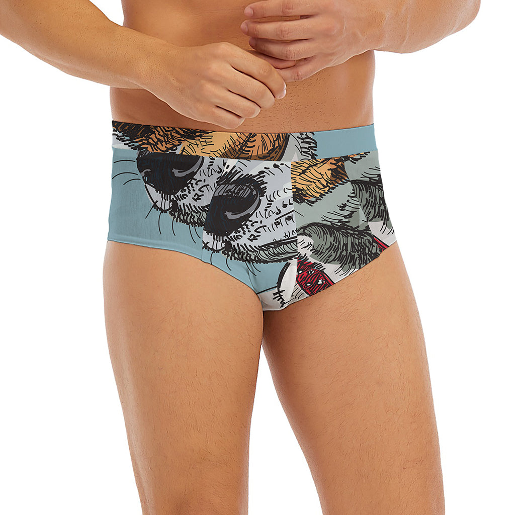 Drawing Jack Russell Terrier Print Men's Briefs