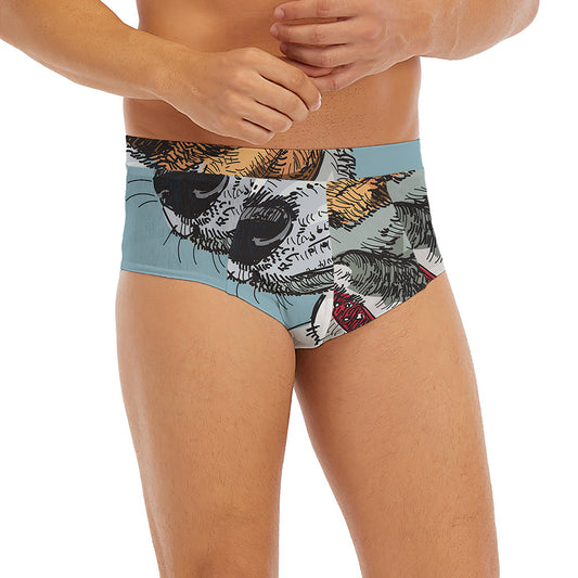 Drawing Jack Russell Terrier Print Men's Briefs