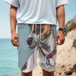 Drawing Jack Russell Terrier Print Men's Cargo Shorts