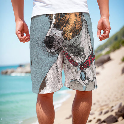 Drawing Jack Russell Terrier Print Men's Cargo Shorts