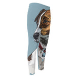 Drawing Jack Russell Terrier Print Men's Compression Pants