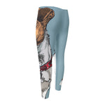 Drawing Jack Russell Terrier Print Men's Compression Pants