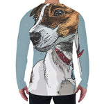 Drawing Jack Russell Terrier Print Men's Long Sleeve T-Shirt