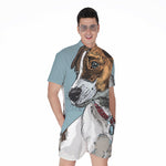 Drawing Jack Russell Terrier Print Men's Rompers