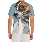 Drawing Jack Russell Terrier Print Men's Short Sleeve Rash Guard