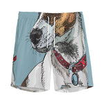 Drawing Jack Russell Terrier Print Men's Sports Shorts
