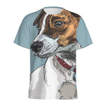 Drawing Jack Russell Terrier Print Men's Sports T-Shirt