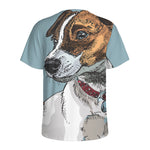 Drawing Jack Russell Terrier Print Men's Sports T-Shirt