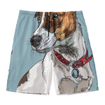 Drawing Jack Russell Terrier Print Men's Swim Trunks