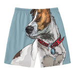Drawing Jack Russell Terrier Print Men's Swim Trunks
