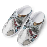 Drawing Jack Russell Terrier Print Mesh Casual Shoes