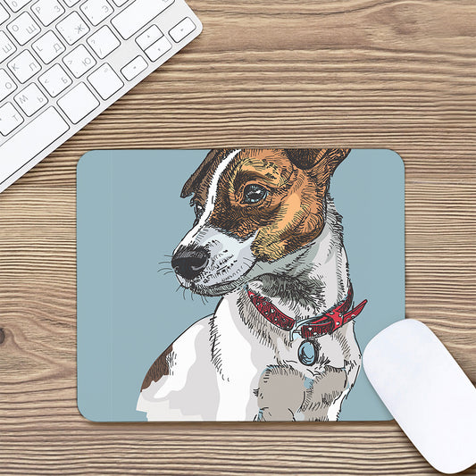 Drawing Jack Russell Terrier Print Mouse Pad
