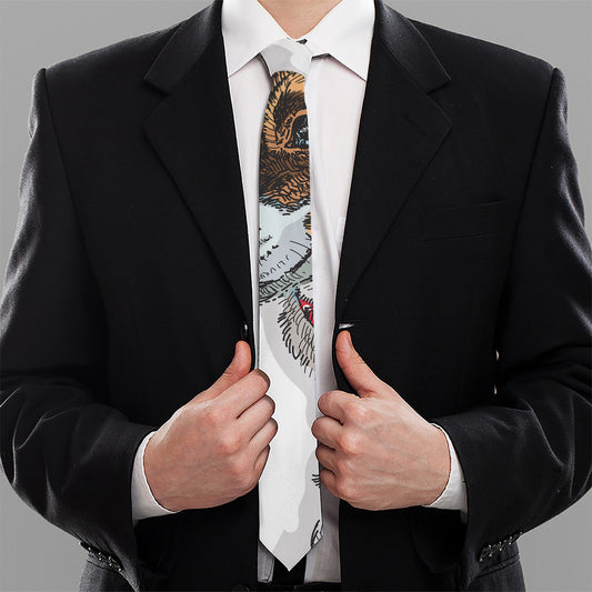 Drawing Jack Russell Terrier Print Necktie