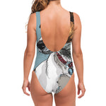 Drawing Jack Russell Terrier Print One Piece Swimsuit