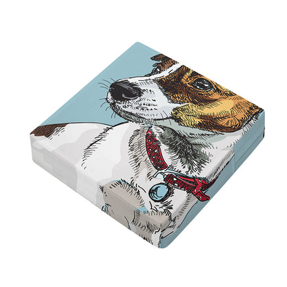 Drawing Jack Russell Terrier Print Outdoor Seat Cushion Cover