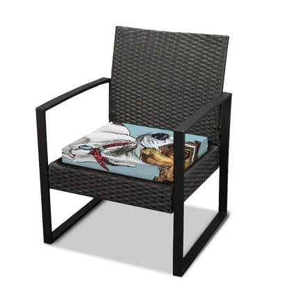 Drawing Jack Russell Terrier Print Outdoor Seat Cushion Cover