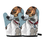 Drawing Jack Russell Terrier Print Oven Mitts