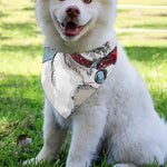 Drawing Jack Russell Terrier Print Over The Collar Dog Bandana