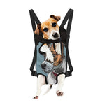 Drawing Jack Russell Terrier Print Pet Carrier Backpack