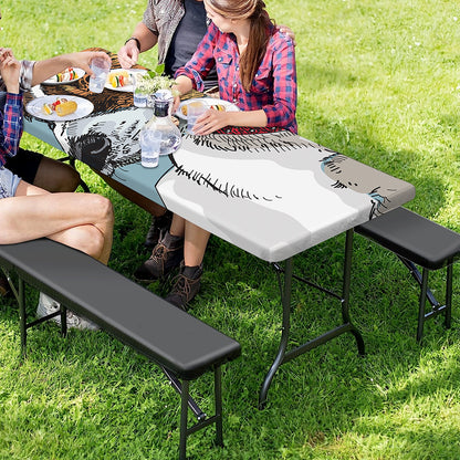 Drawing Jack Russell Terrier Print Picnic Table Cover