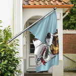 Drawing Jack Russell Terrier Print Polyester Flag