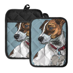 Drawing Jack Russell Terrier Print Pot Holders With Pocket