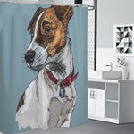 Drawing Jack Russell Terrier Print Premium Shower Curtain