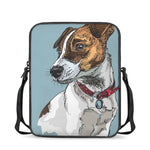 Drawing Jack Russell Terrier Print Rectangular Crossbody Bag