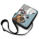 Drawing Jack Russell Terrier Print Rectangular Crossbody Bag