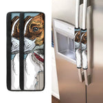 Drawing Jack Russell Terrier Print Refrigerator Handle Covers