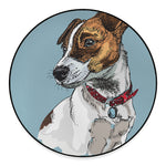 Drawing Jack Russell Terrier Print Round Floor Mat