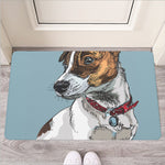 Drawing Jack Russell Terrier Print Rubber Doormat