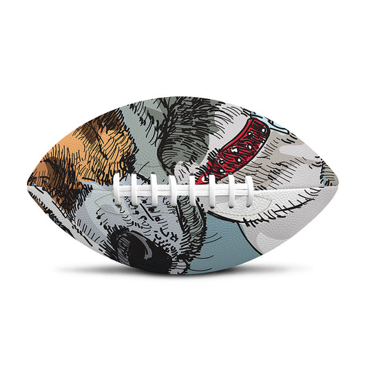 Drawing Jack Russell Terrier Print Rugby Ball