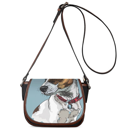 Drawing Jack Russell Terrier Print Saddle Bag