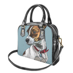 Drawing Jack Russell Terrier Print Shoulder Handbag