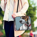Drawing Jack Russell Terrier Print Shoulder Strap Bible Bag