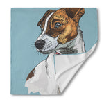 Drawing Jack Russell Terrier Print Silk Bandana
