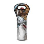 Drawing Jack Russell Terrier Print Single Neoprene Wine Tote