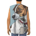 Drawing Jack Russell Terrier Print Sleeveless Baseball Jersey