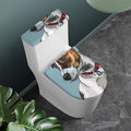 Drawing Jack Russell Terrier Print Toilet Lid And Tank Cover Set