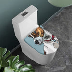 Drawing Jack Russell Terrier Print Toilet Lid Cover