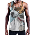 Drawing Jack Russell Terrier Print Men's Workout Tank Top