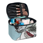 Drawing Jack Russell Terrier Print Travel Makeup Bag