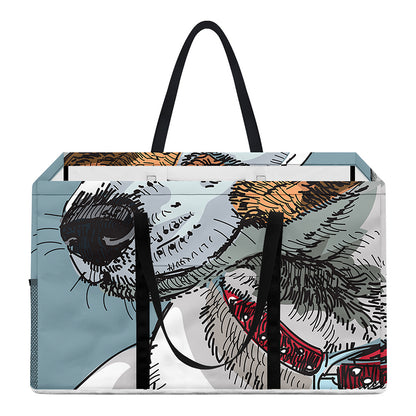 Drawing Jack Russell Terrier Print Utility Tote Bag