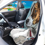 Drawing Jack Russell Terrier Print Waterproof Car Seat Cover