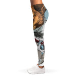 Drawing Jack Russell Terrier Print Women's Leggings