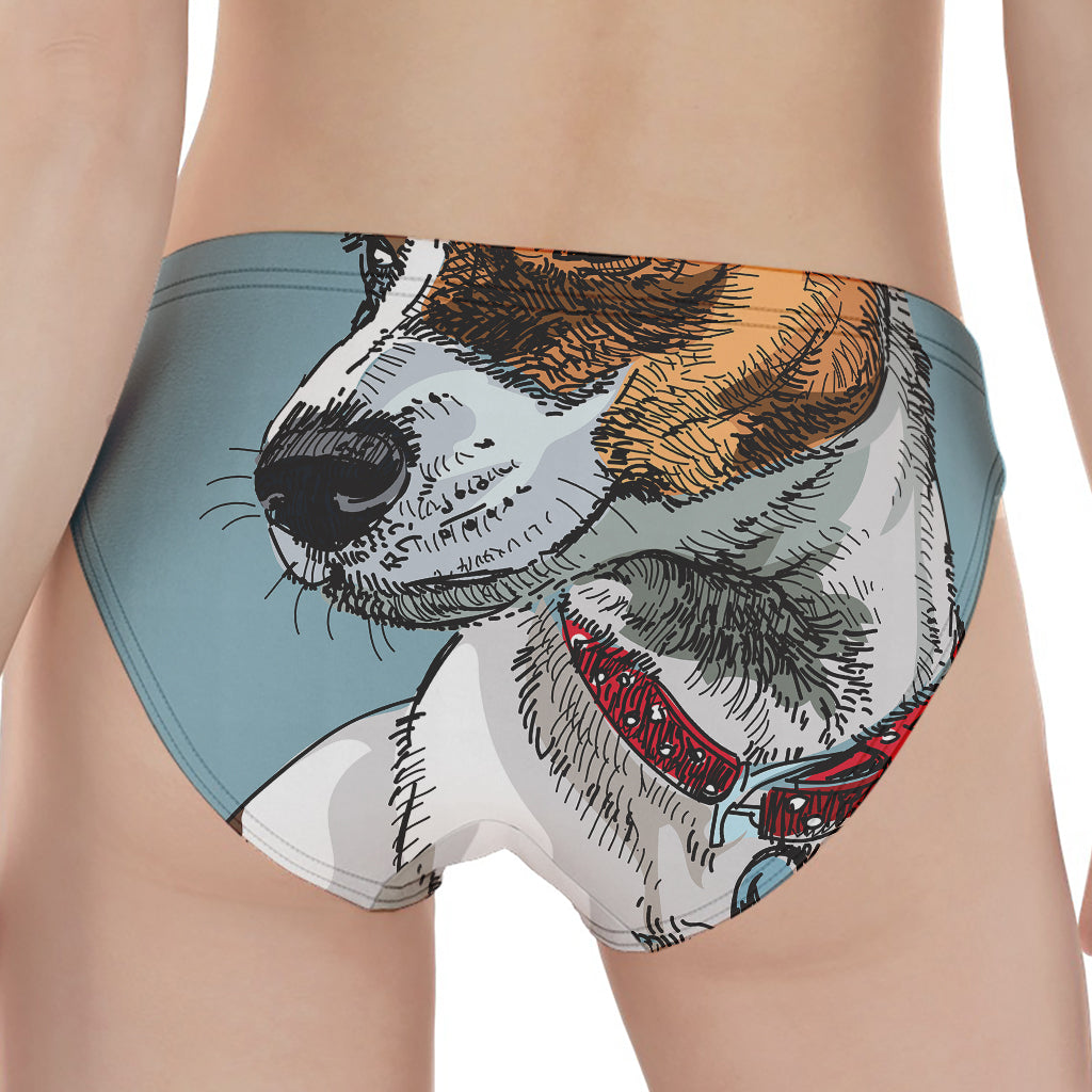 Drawing Jack Russell Terrier Print Women's Panties