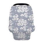Drawing Orchid Pattern Print Baby Seat Cover