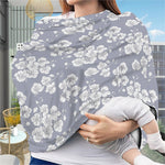 Drawing Orchid Pattern Print Baby Seat Cover